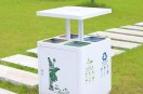 公园新宠彩绘四分类不锈钢垃圾桶