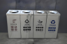 商用四分类不锈钢垃圾桶高效分类与品质生活的双重解决方案