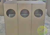 广州黄埔军校纪念馆分类不锈钢垃圾桶案例