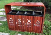 转木纹金属垃圾桶打造环保与美学兼具的智慧解决方案