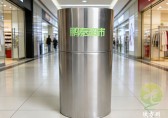 定制圆柱形垃圾桶超市空间的隐秘“流量枢纽”