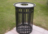 圆柱形镂空金属垃圾桶重塑公共空间的美学与功能