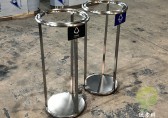 地铁站圆柱形不锈钢分类垃圾桶安全与美学兼得的定制之选