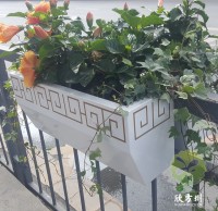 市政道路护栏烤漆不锈钢花箱