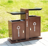 创意金属垃圾箱户外公园的环保艺术革命