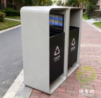 户外智慧公园太阳能灭蚊灯不锈钢分类垃圾桶定制
