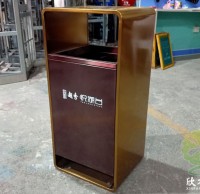 小区电梯口电镀不锈钢垃圾桶提升品质与实用的完美方案