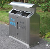 焕新街巷，分类先行户外街道环卫不锈钢垃圾桶