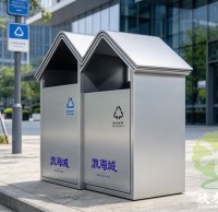 户外屋形不锈钢分类垃圾桶定制从耐候刚需到场景适配
