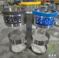 北京地铁站分类不锈钢垃圾桶