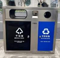 上海户外街道不锈钢两分类垃圾桶的匠心之道