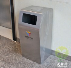 室内商场电梯口不锈钢垃圾桶